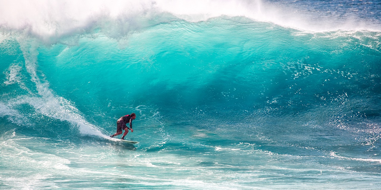 Image - surfing big waves speed