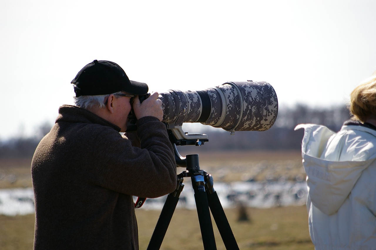 Image - bird watchers camera man