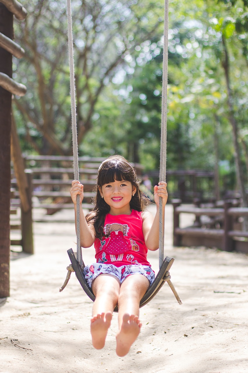 Image - child girl doll happy smiling