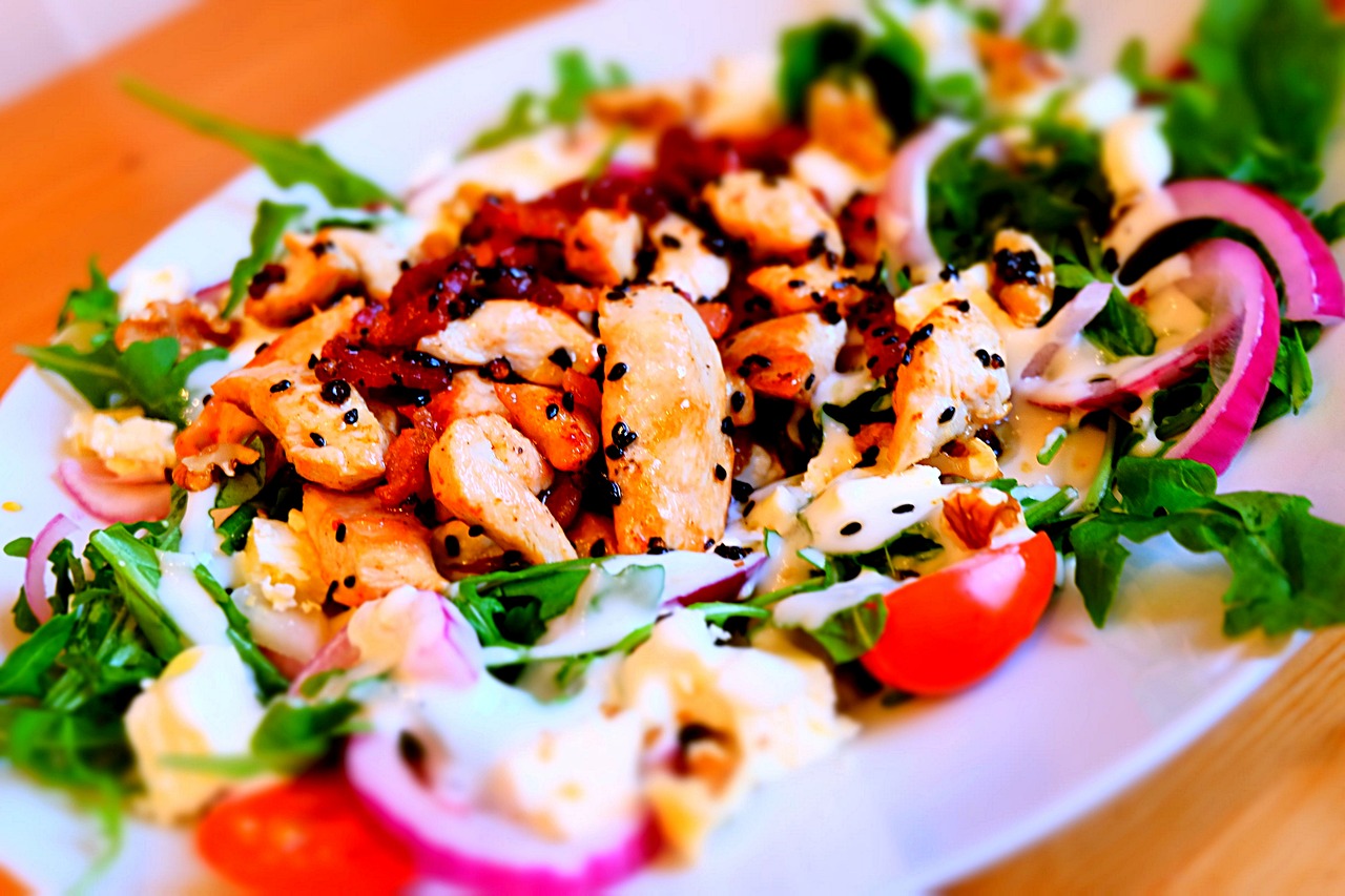 Image - salad low carb dinner salad plate