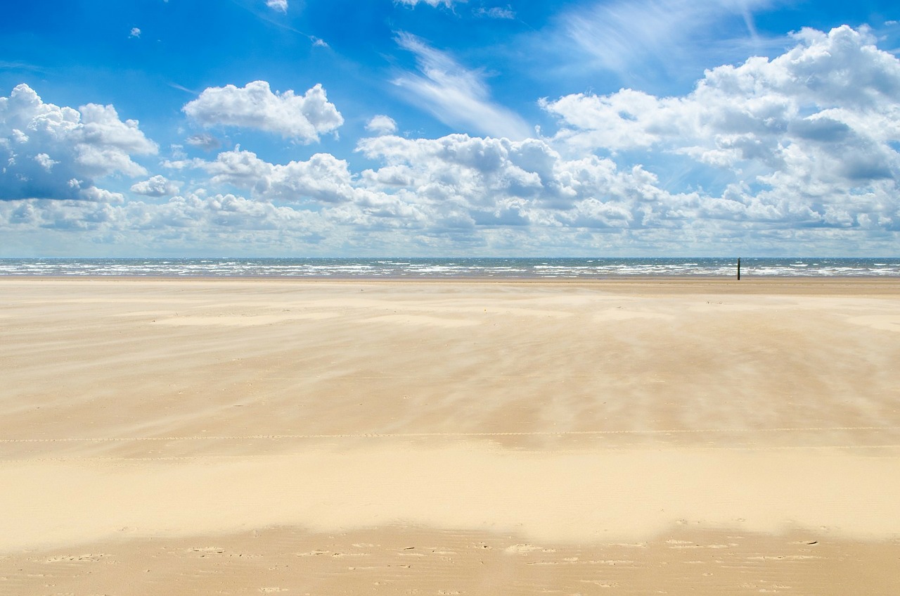 Image - beach sand sea sky cloud cloudy