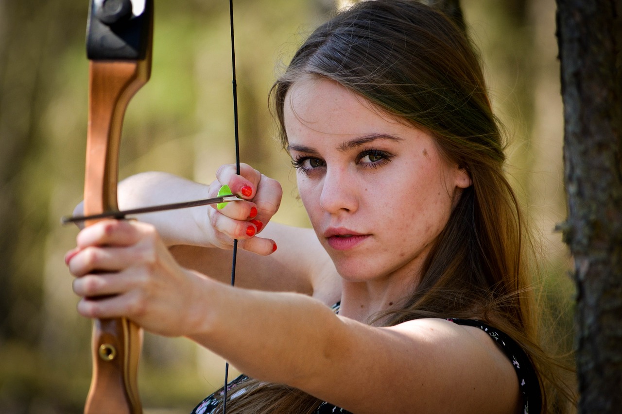 Image - forest bow lady beauty young