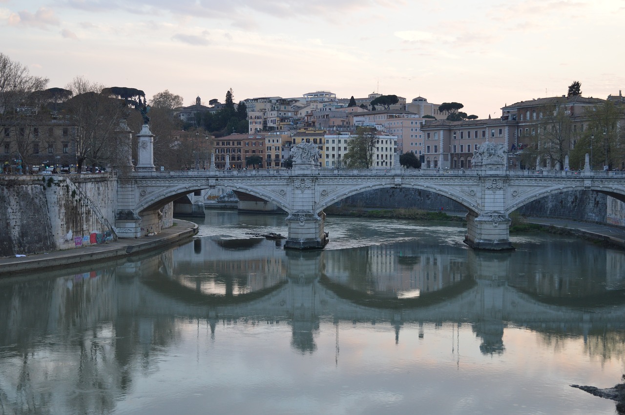 Image - tiber rome bridge tevere italy