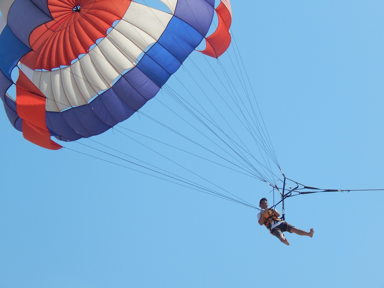 Image - parachute sky air fly extreme