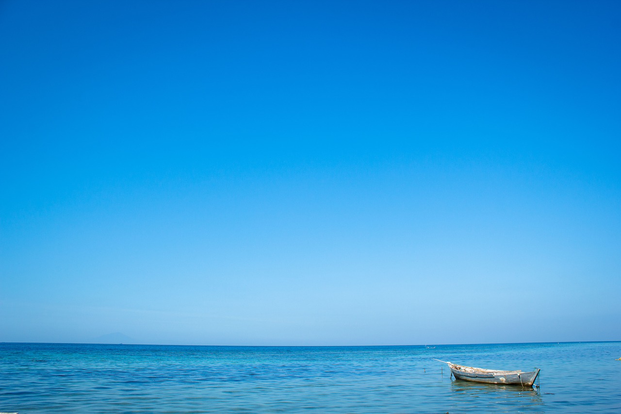 Image - sea beach landscape boat ocean