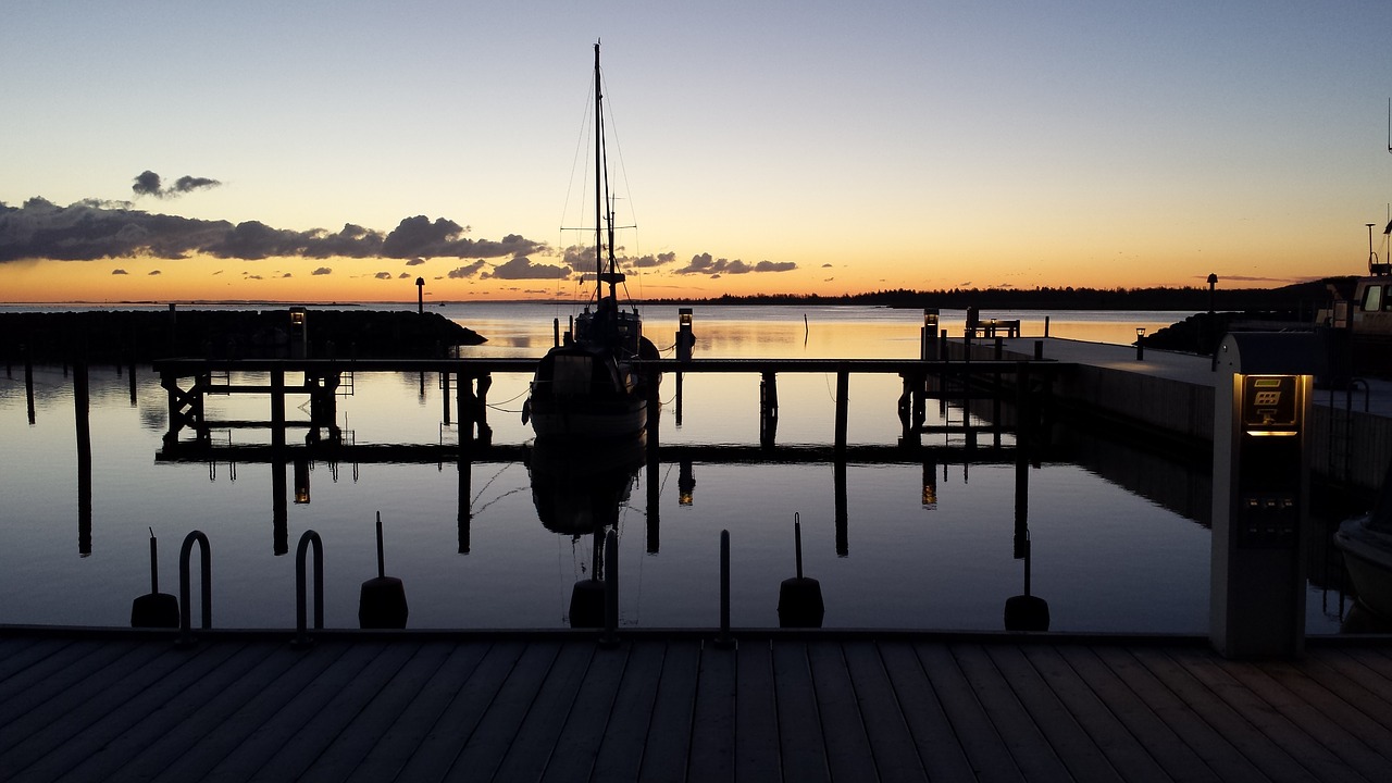 Image - marina evening bridge