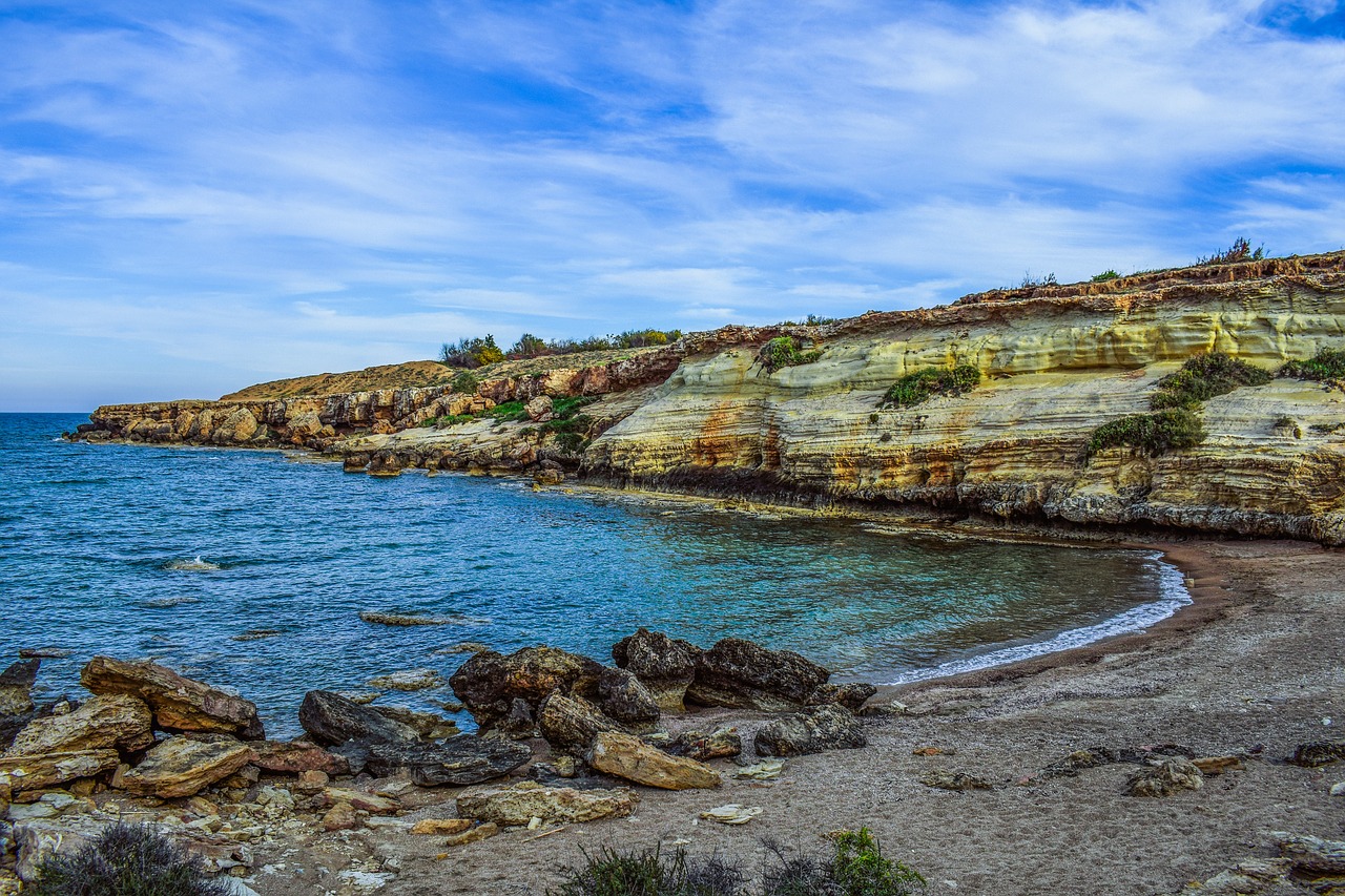 Image - cove beach cliff geology coast