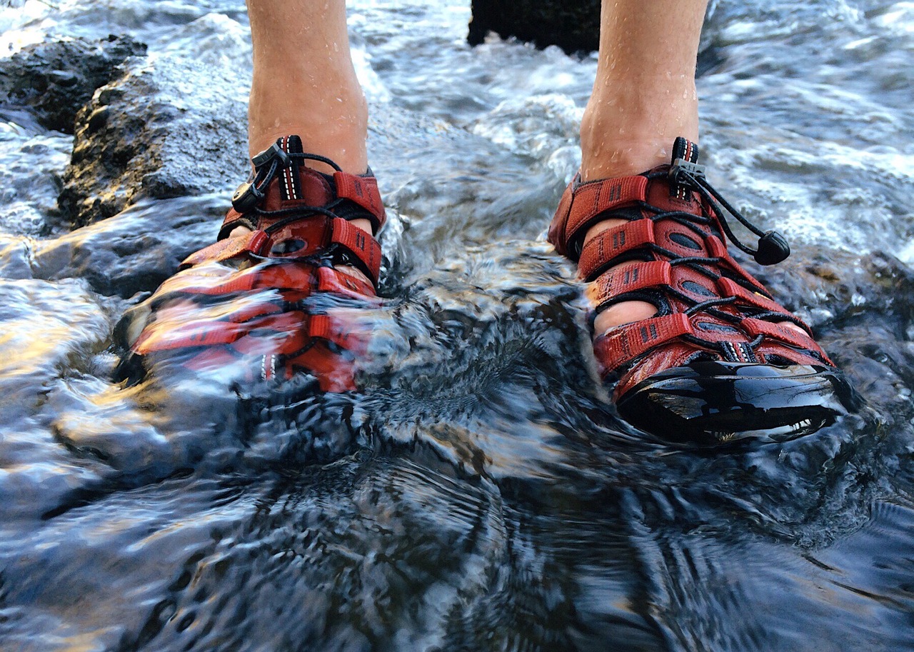 Image - sandals person nature outdoor