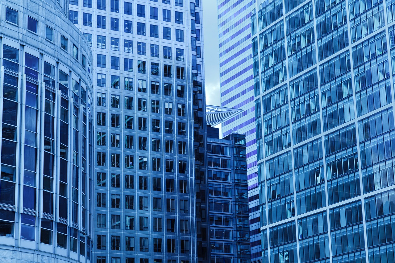 Image - architecture blue building business