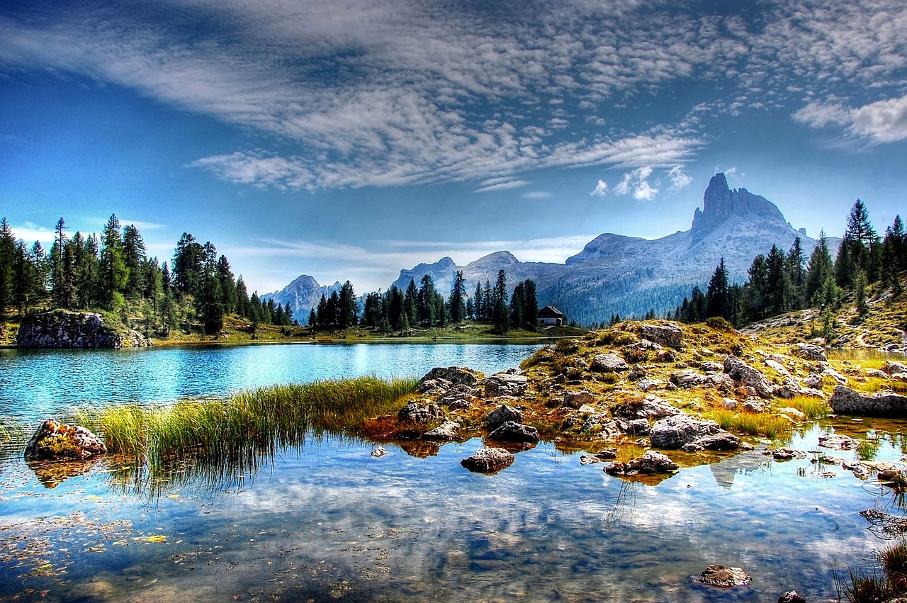Image - lago federa dolomites mountains
