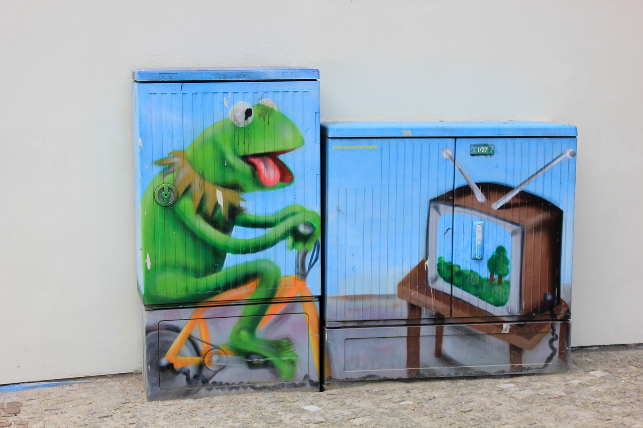 Image - street art kermit the frog tv