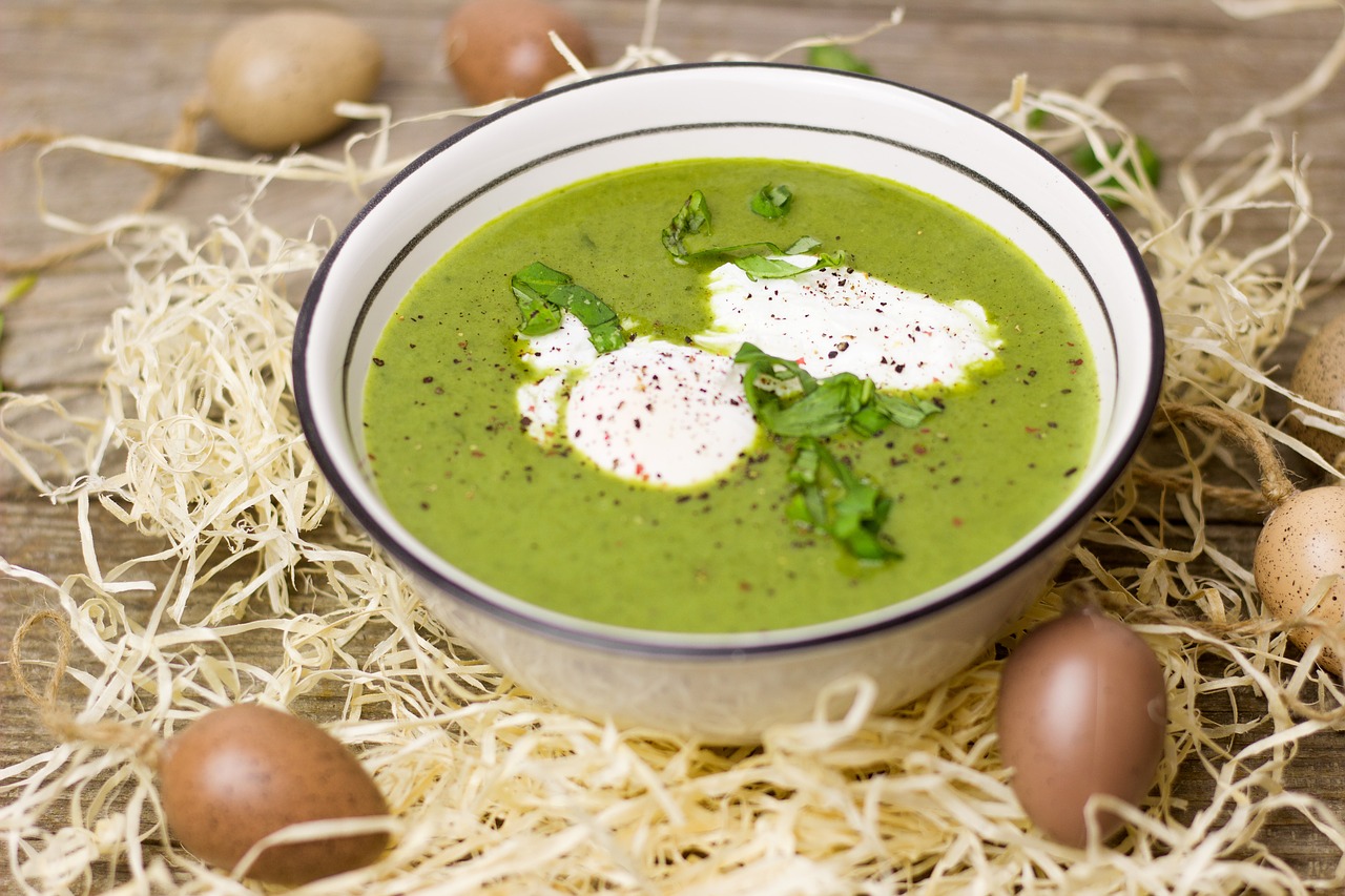 Image - easter soup green herbs