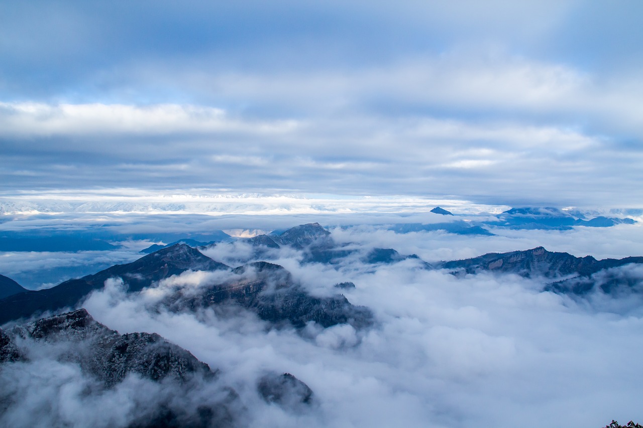 Image - clouds the scenery mountains