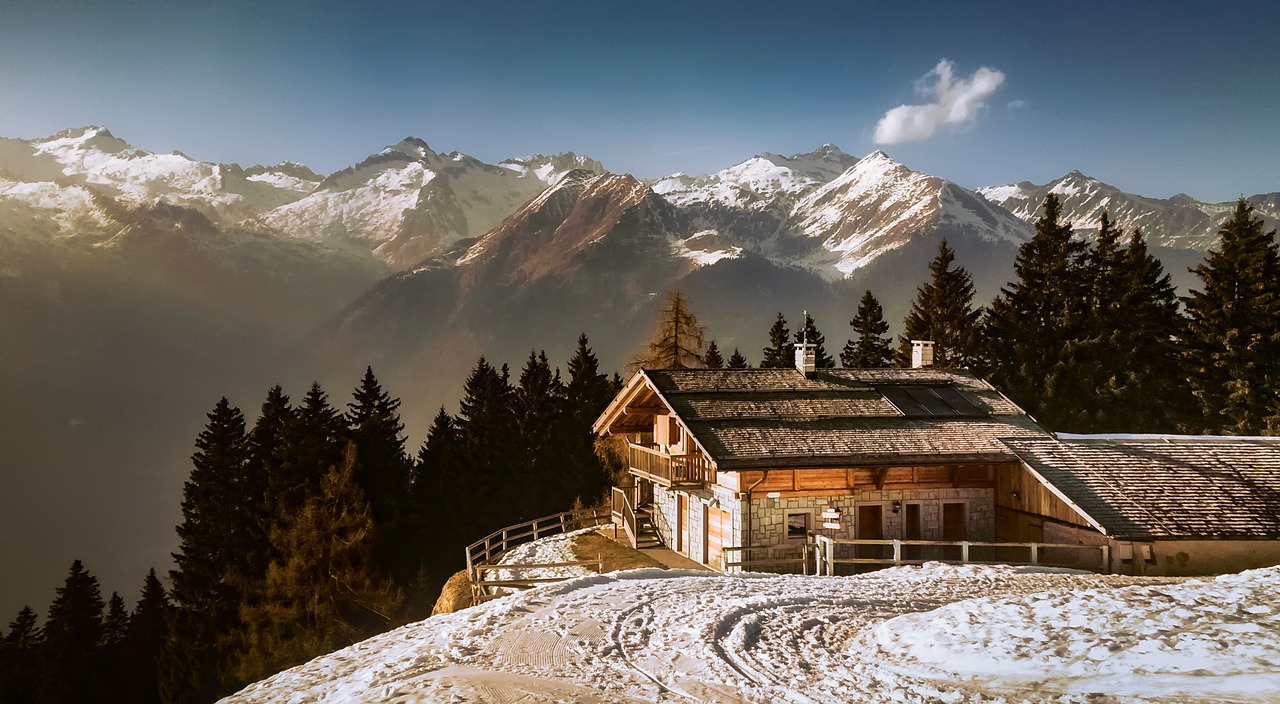 Image - italy alps mountains house home