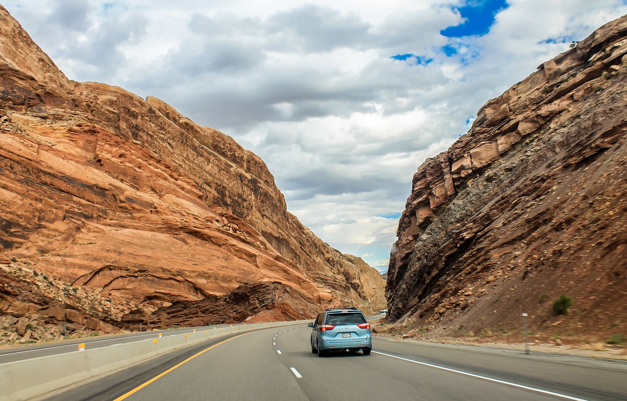 Image - utah mountains road canyon nature