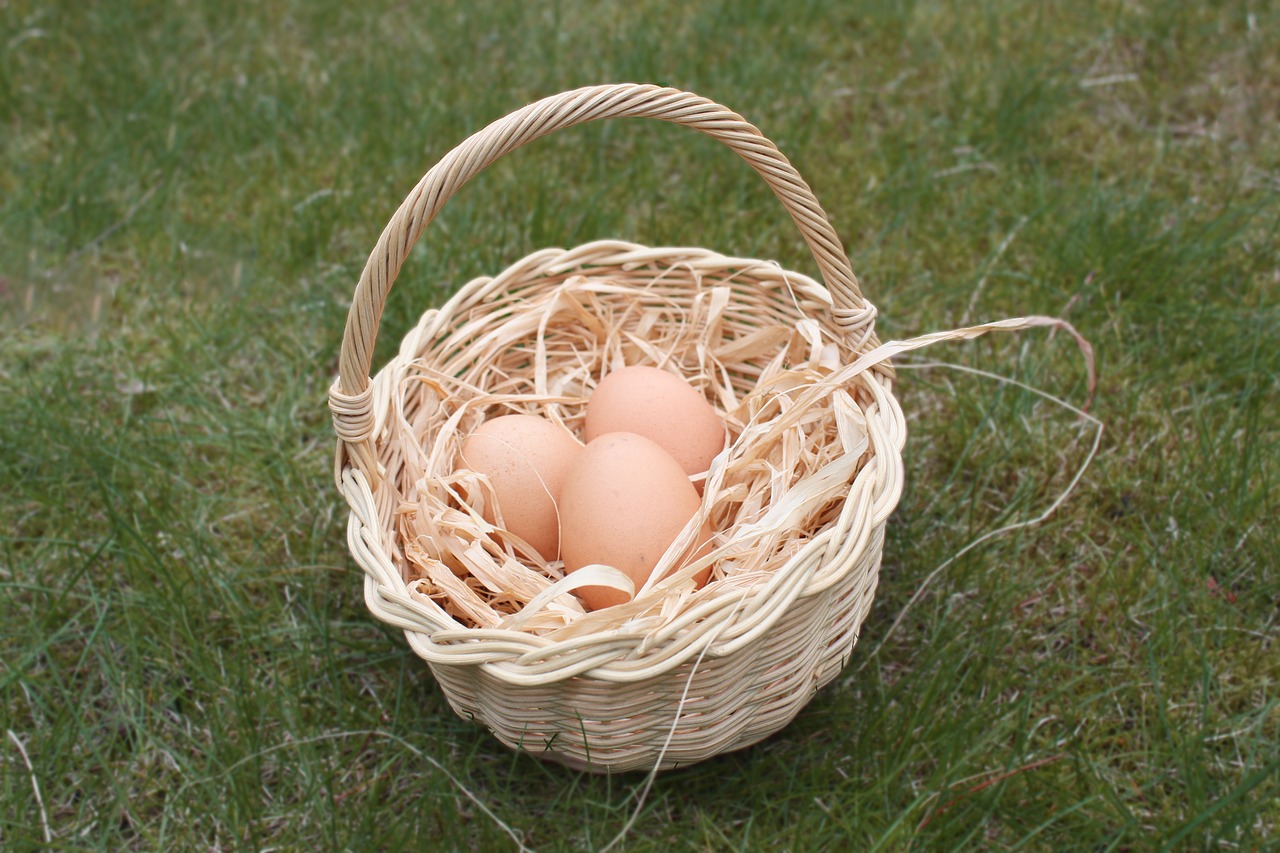 Image - easter egg basket nest easter eggs