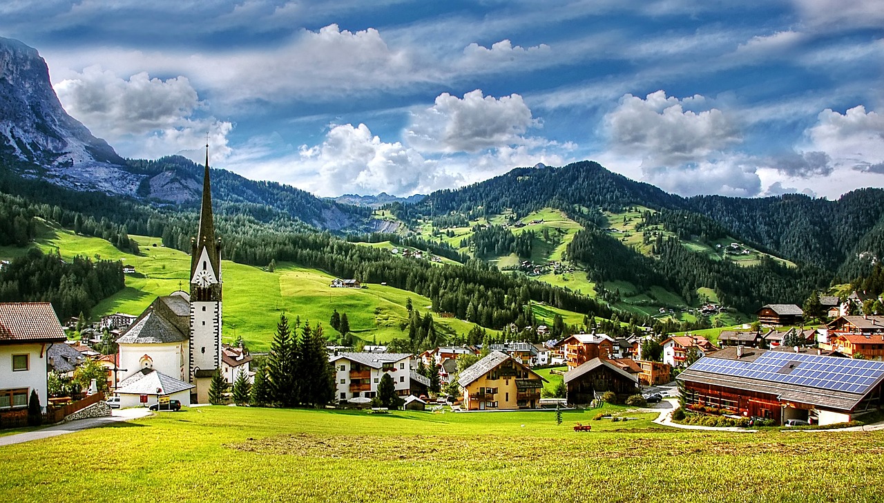 Image - st leonhard dolomites mountains