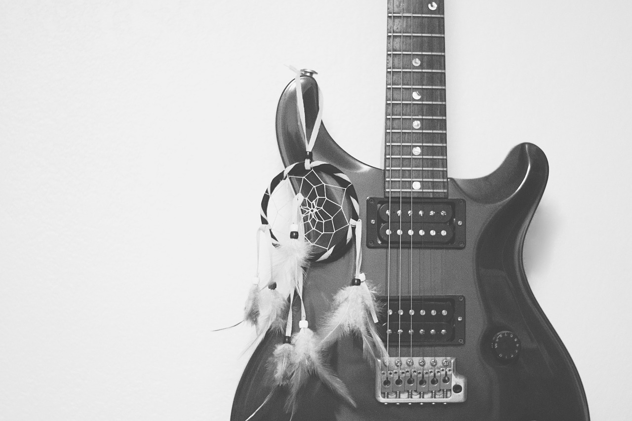 Image - guitar instrument music black