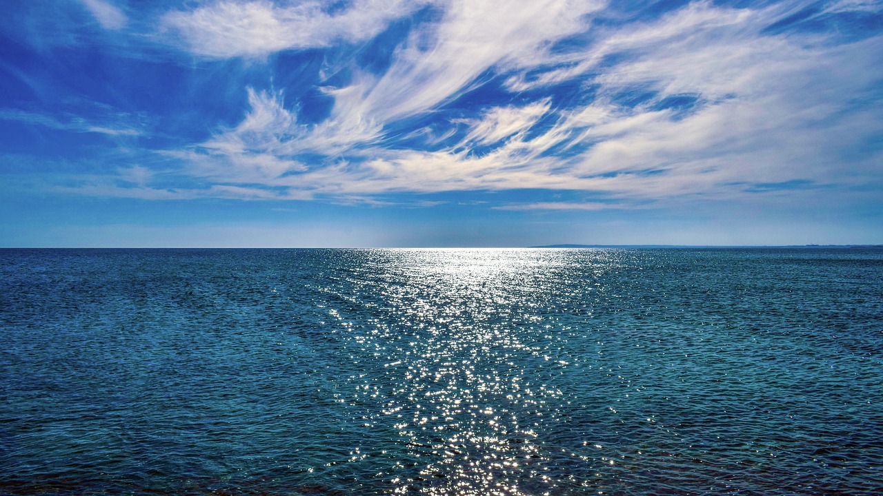 Image - infinity blue sea horizon sky