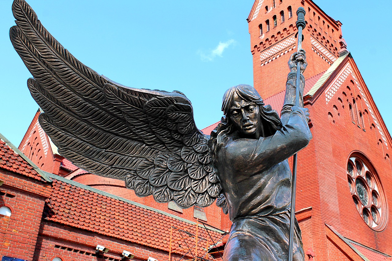 Image - minsk church angel monument