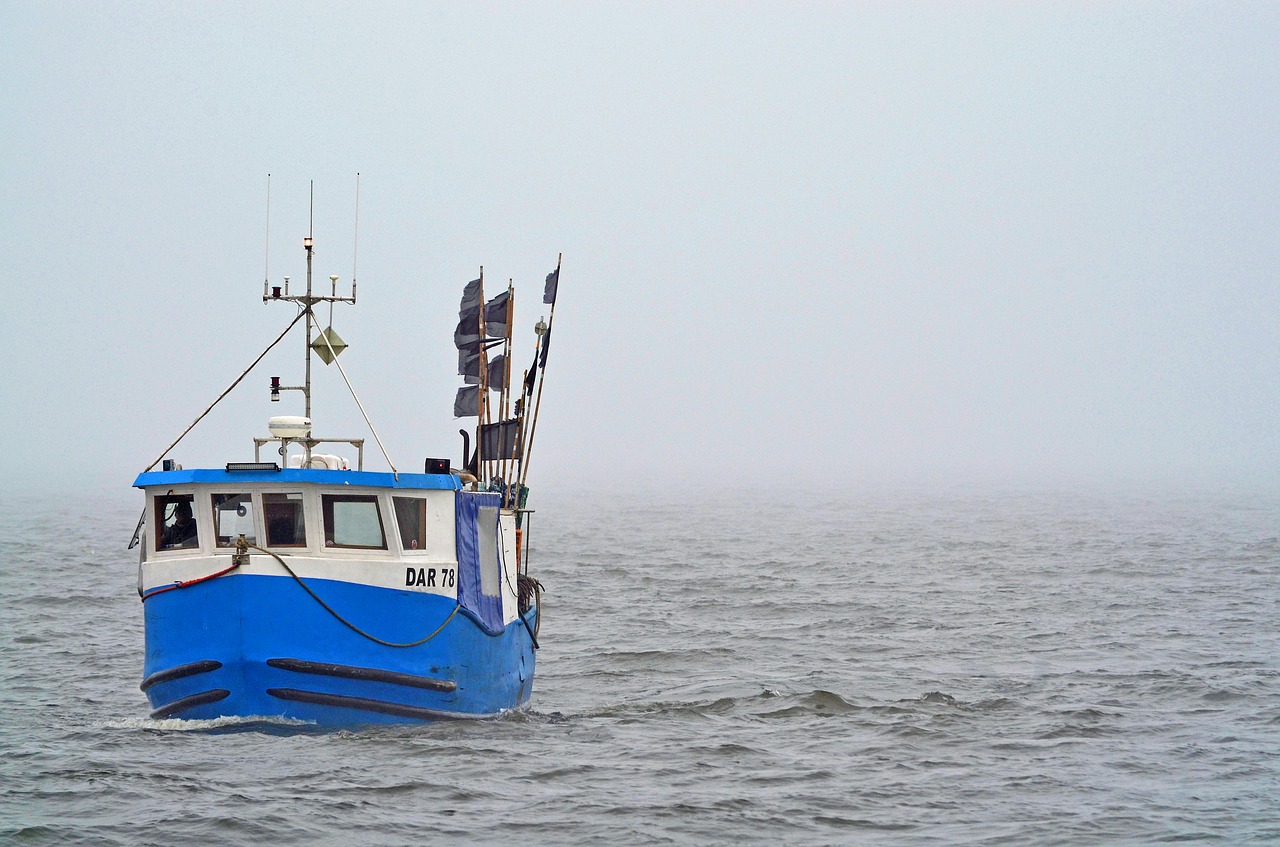 Image - fishing boat baltic sea fog sea