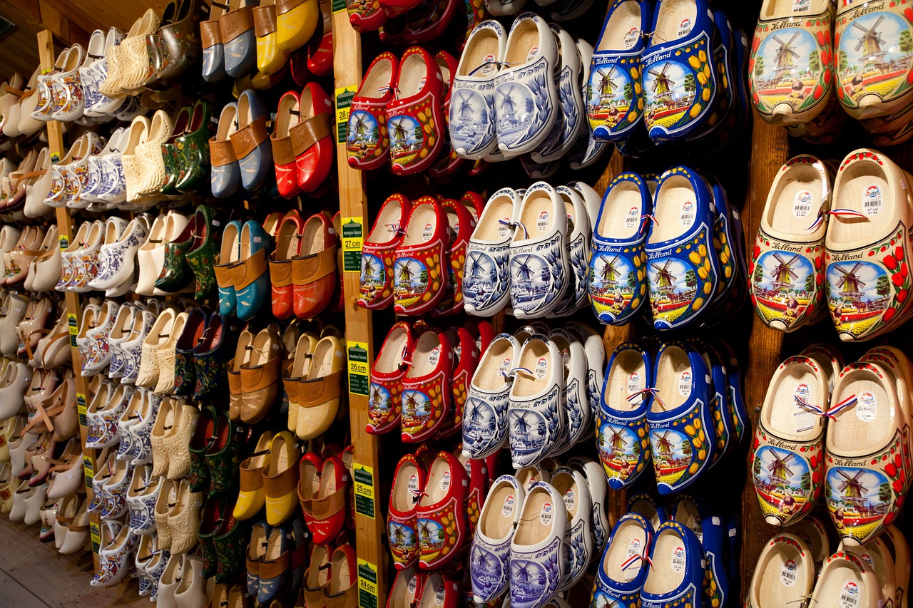 Image - clog shoes colorful craft dutch