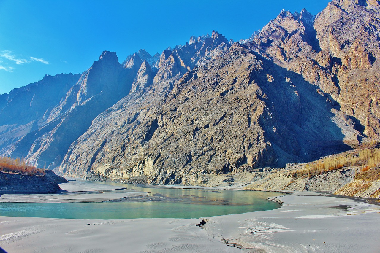 Image - hunza pakistan river mountain
