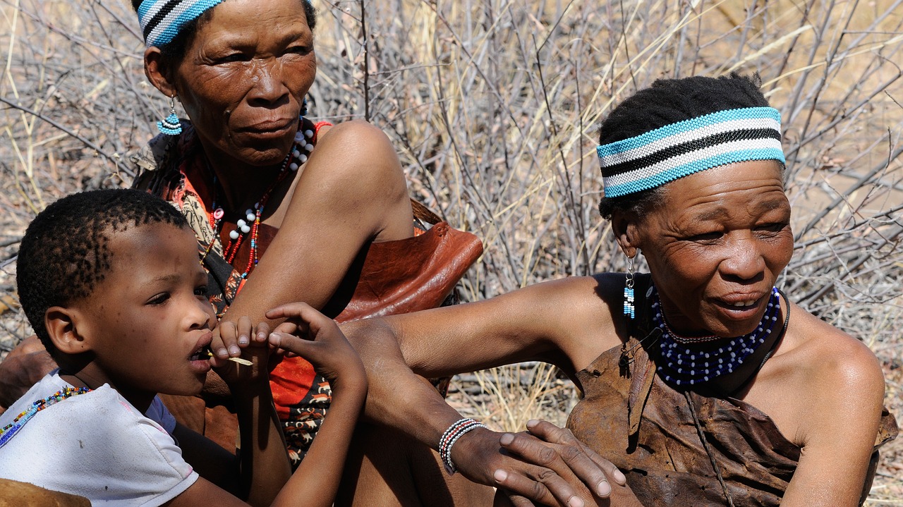 Image - botswana bushman group