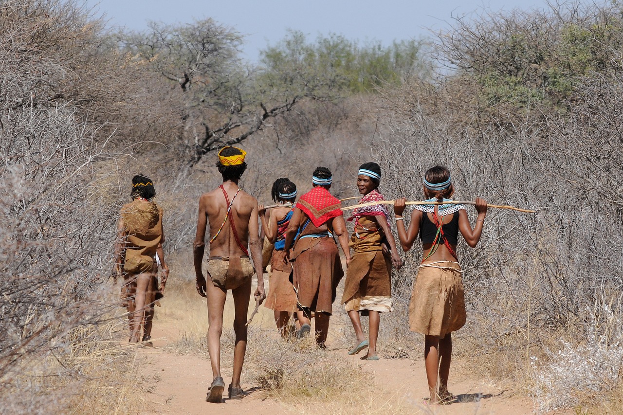 Image - botswana bushman group collect