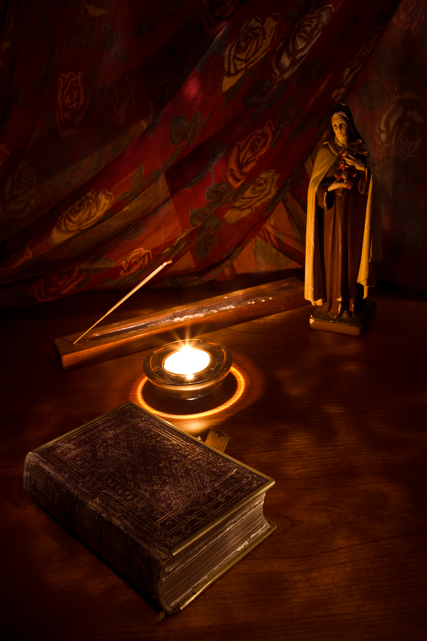 Image - catholic saint st mary candle