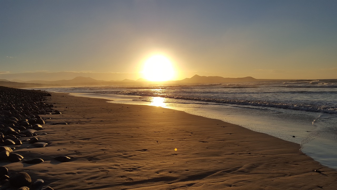 Image - famara lanzarote canary islands sea