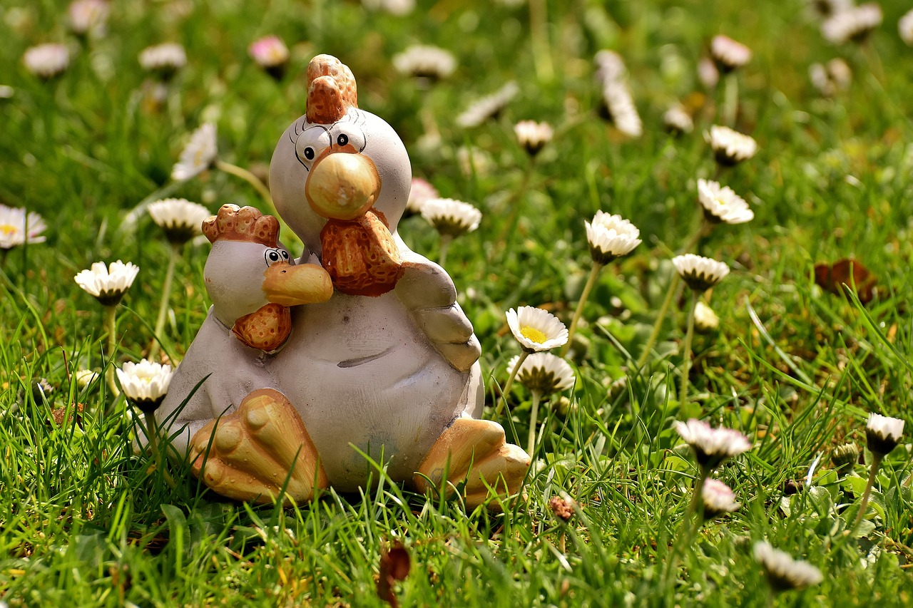 Image - chickens figure ceramic cute