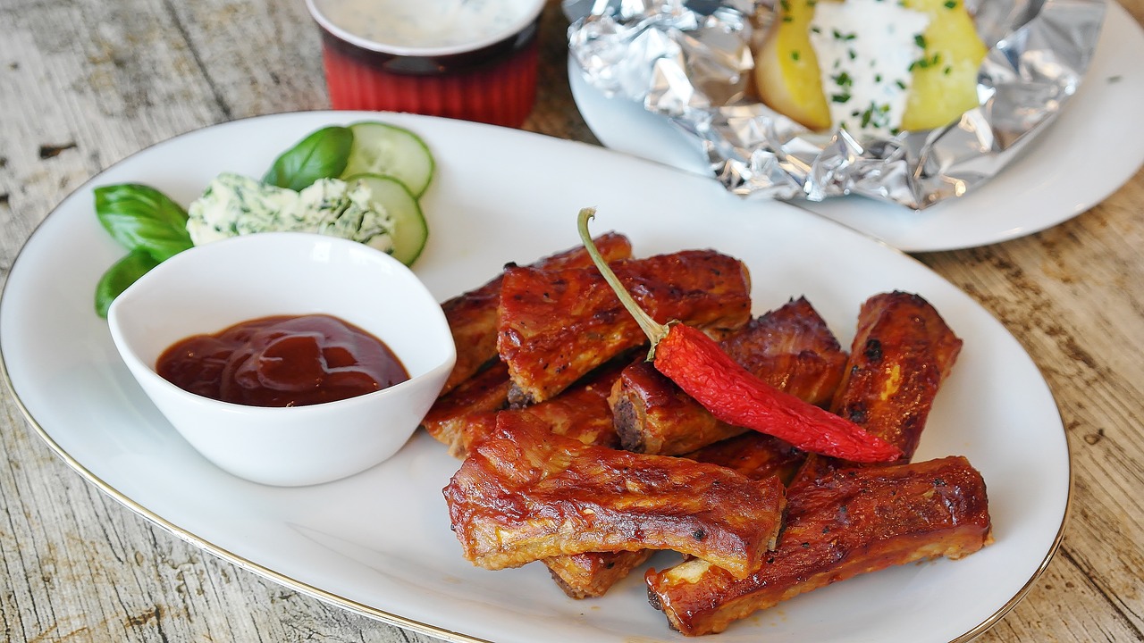 Image - spare ribs grill bbq sauce