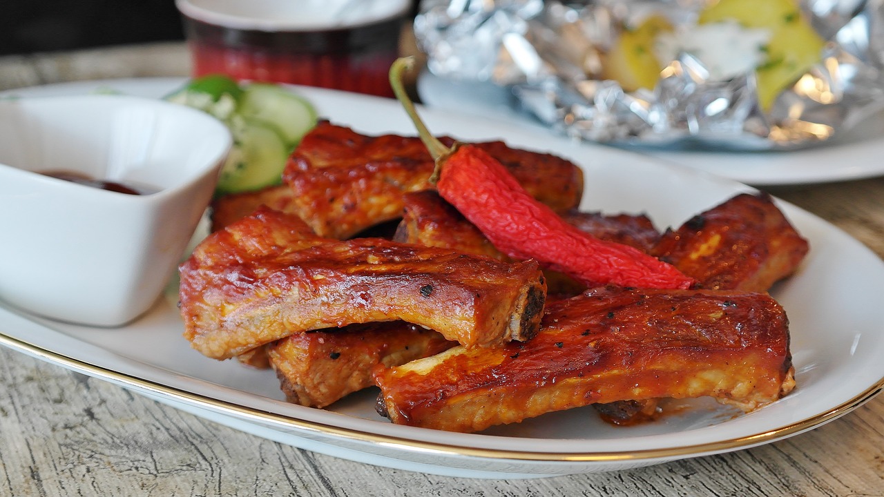 Image - spare ribs grill bbq sauce