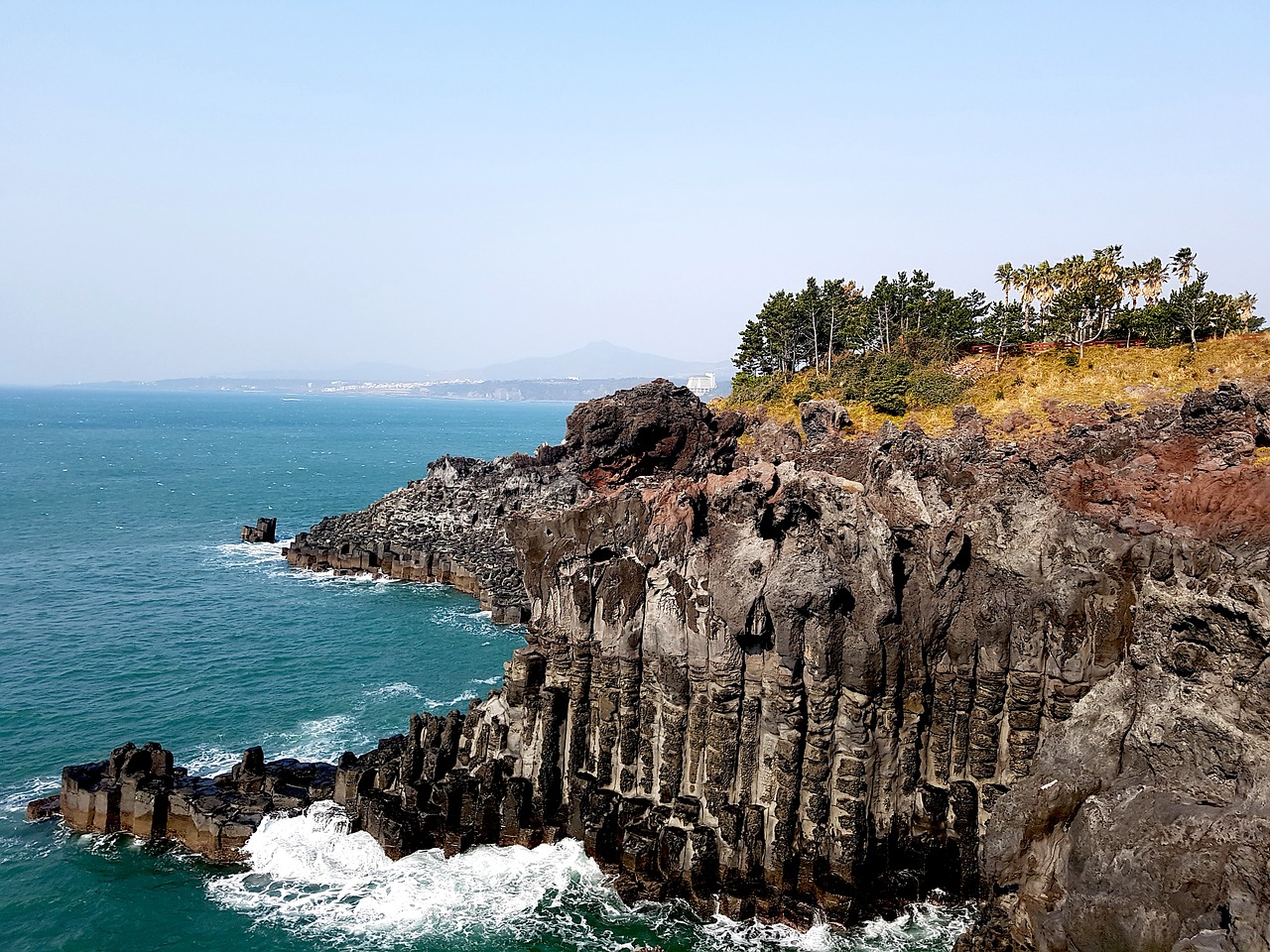 Image - sea coastal nature cliff stone