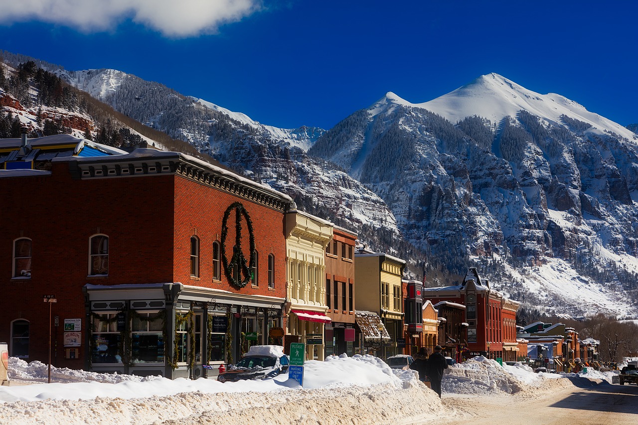 Image - telluride colorado town urban city