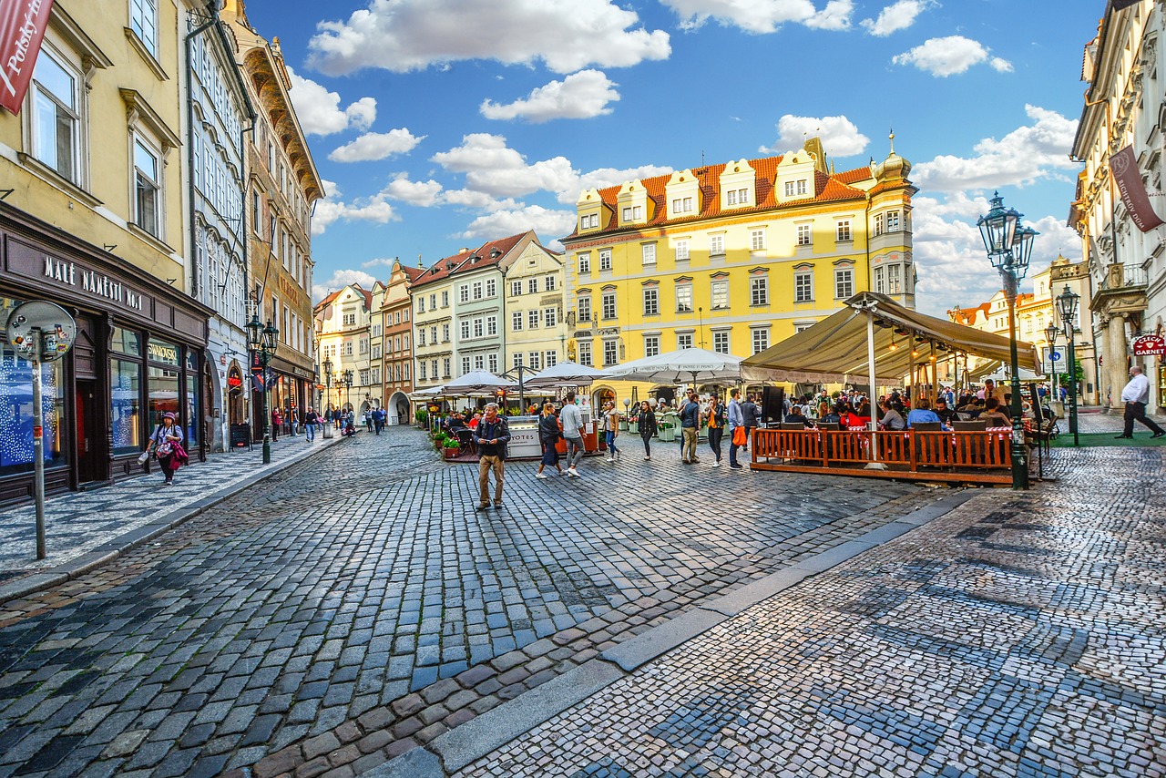 Image - prague old town czech cafe tourist