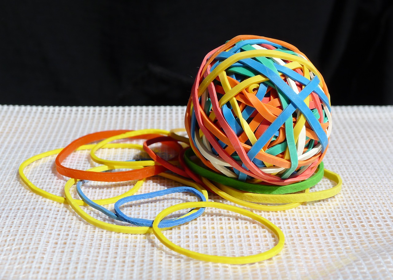 Image - elastic bands colour ball elastic