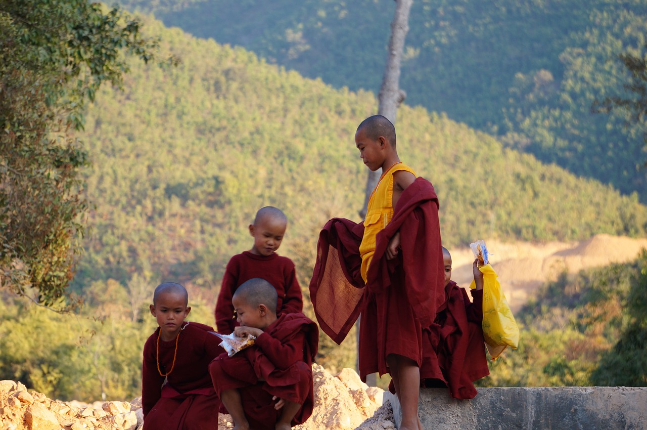 Image - monk burma friends