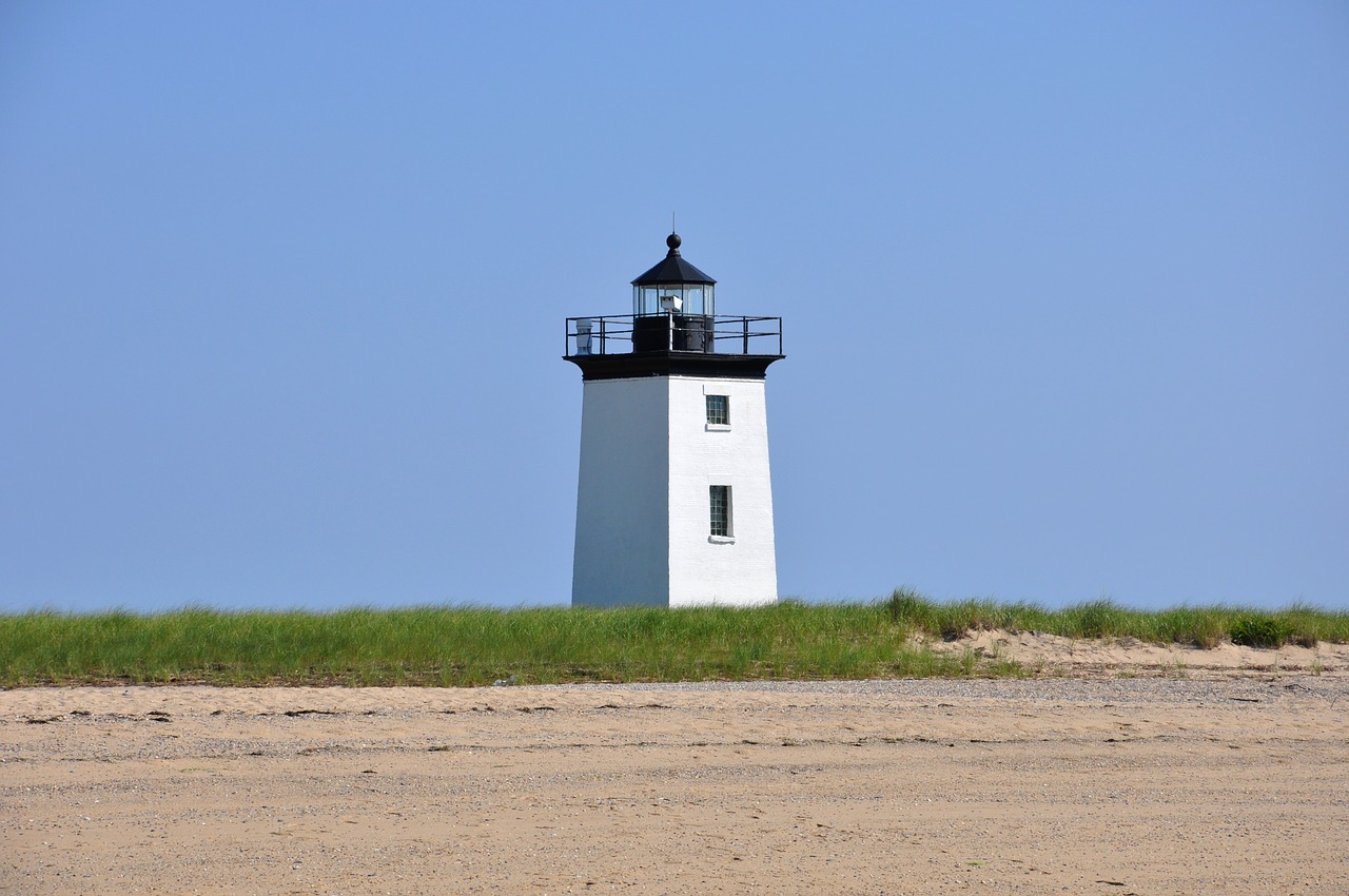 Image - light lighthouse house coast sky