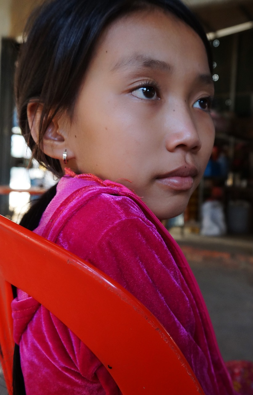 Image - cambodia village countryside kid