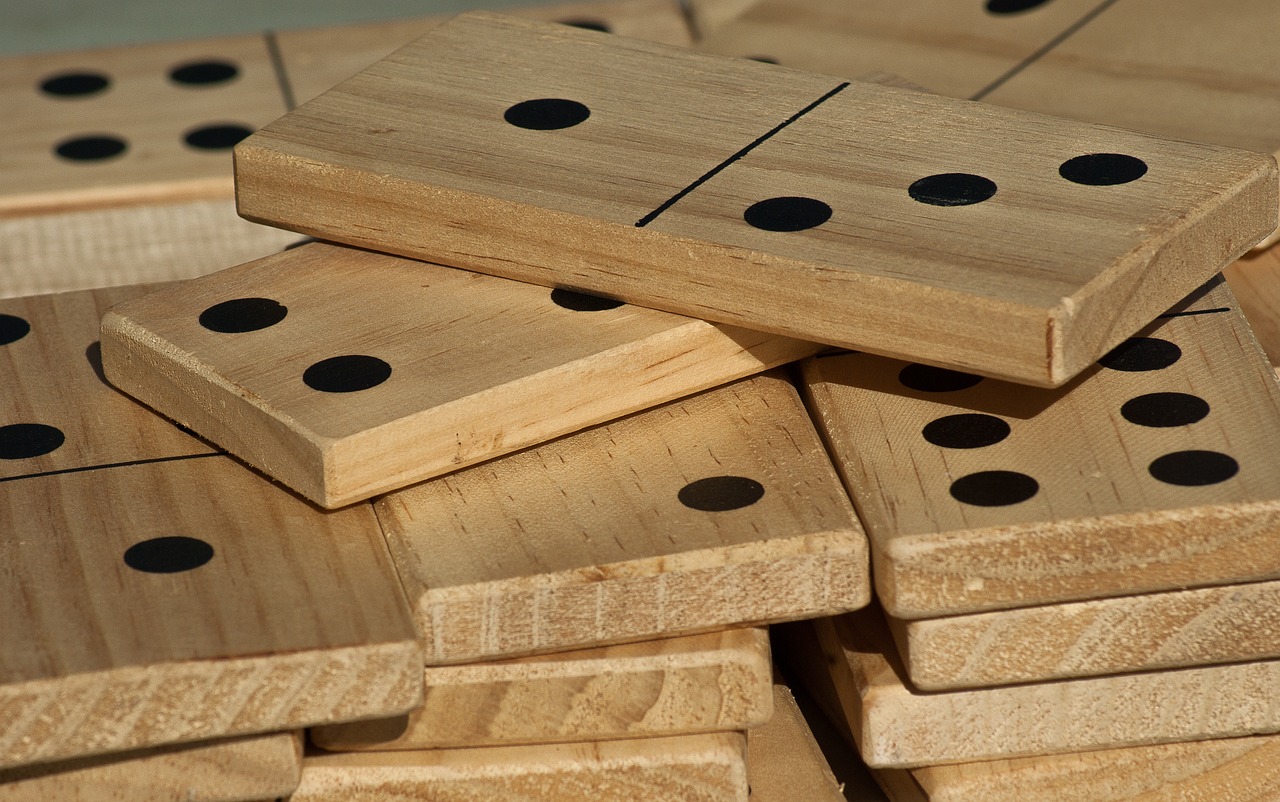 Image - board game dominos play player