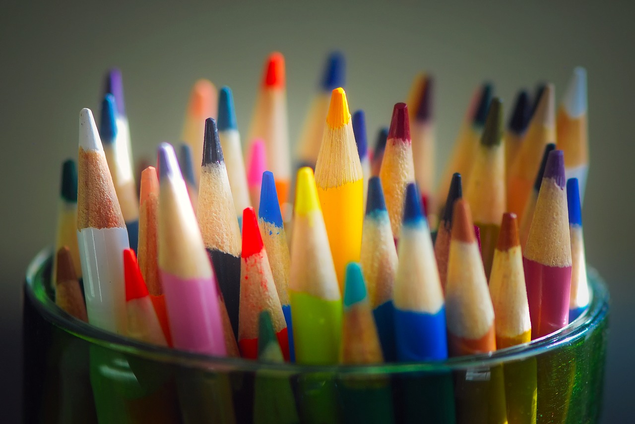 Image - pencils colored colors shades cup