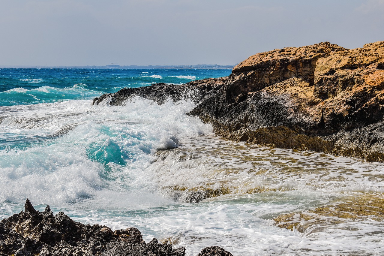 Image - rocky coast wave sea nature