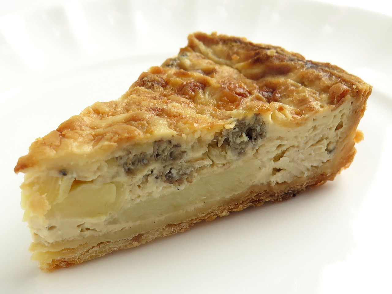 Image - quiche bamboo shoots morel mushrooms