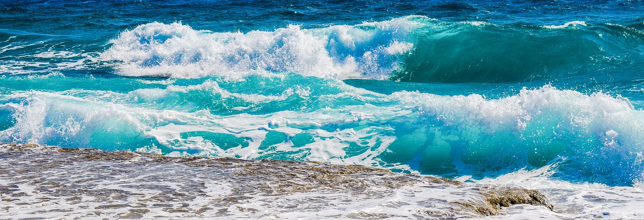 Image - waves beach sea nature blue