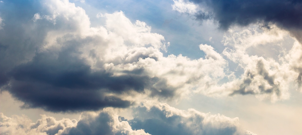 Image - clouds the sky blue yellow storm