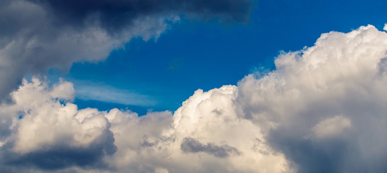 Image - clouds the sky blue yellow storm