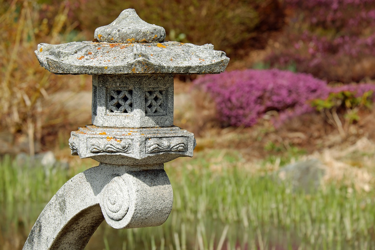 Image - japanese lamp stone lamp granite