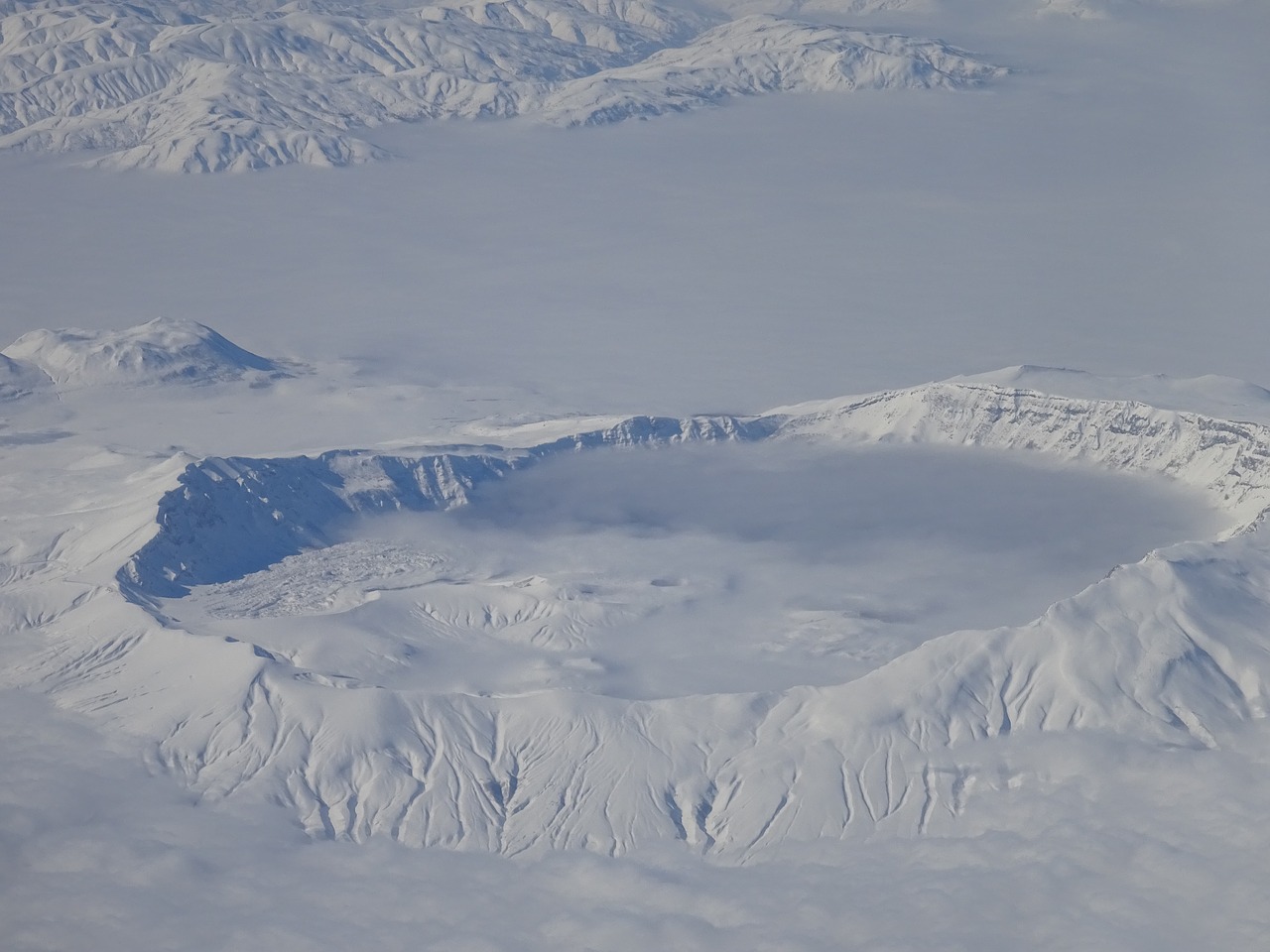 Image - snow aerial photograph mountain